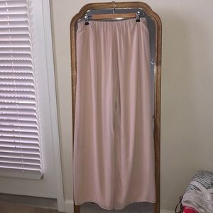 Wide leg cream pants